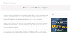 Desktop Screenshot of humanheadgames.com
