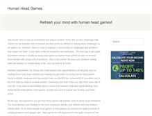 Tablet Screenshot of humanheadgames.com